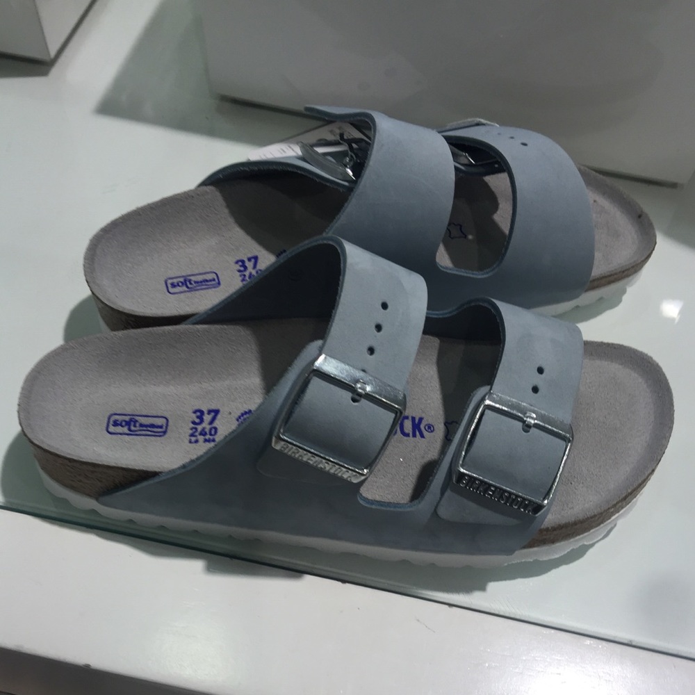 BIRKENSTOCK ARIZONA SOFT FOOTBED SKY BLUE - Picture 1 of 7